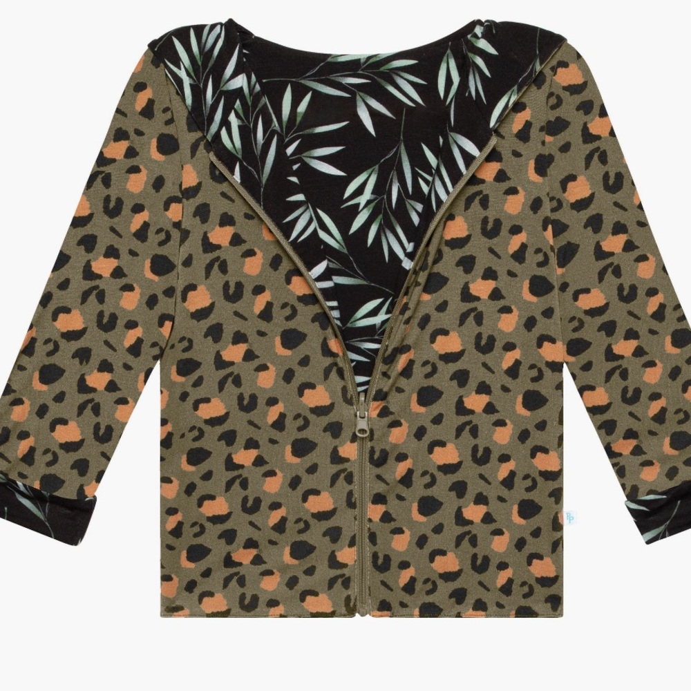 Posh Peanut Eli reversible zip up hoodie